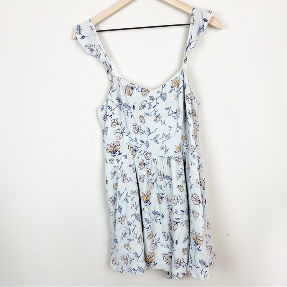 Kimchi Blue Petunia Gauze Flutter Sleeve Romper M - Picture 6 of 6